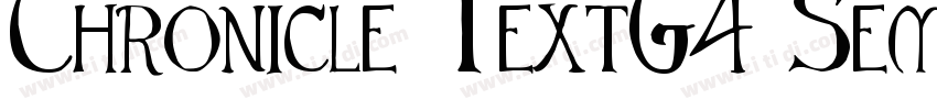 Chronicle TextG4 Sem字体转换
